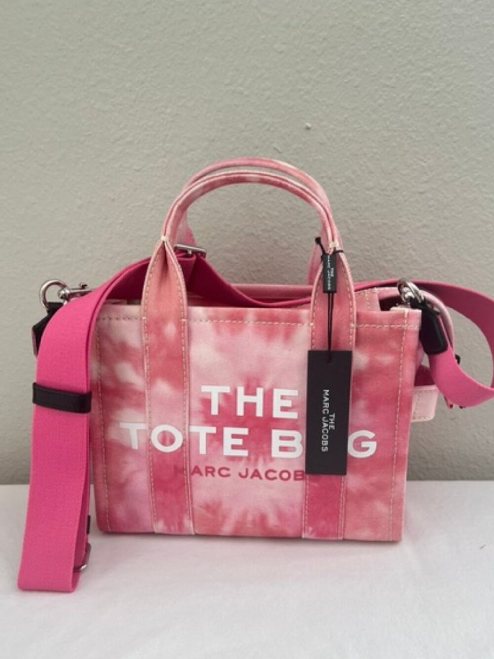 Marc Jacobs Mini tote bag tie dye pink